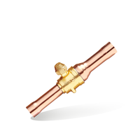 Raccords en cuivre C12200 Pièce de climatiseur Valve de charge de réfrigérant à bille