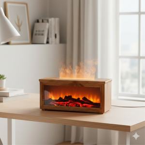 Light wood color remote control air humidifier essential <b>oil</b> <b>diffuser</b> remote control available OEM/ODM available - Product Image 1