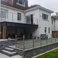 Plaque de base de poteau de balustrade en verre sans cadre en acier inoxydable 304 durable pour escalier, villa, intérieur, extérieur, garde-corps, balcon