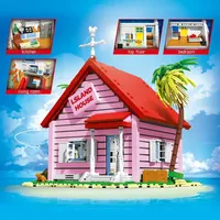 DK 80024 2026 MOC Baru Rumah Tropis Villa Kayu Kabin Dekorasi Kreatif Model DIY Mainan Hadiah untuk Anak-anak Set Blok Bangunan