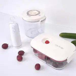 Hot Products Battery Operated Plastic Food Vacuum Sealer Mini Air Canister Pump For Compression Vacuum Bag Sealer