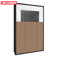 Cadre en aluminium Porte composite invisible Imperméable Insonorisé Minimaliste Intérieur Portes de salon Fini