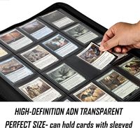 Porte-cartes TCG en cuir PU personnalisé avec fermeture éclair