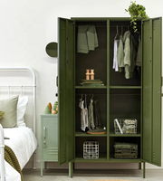 Armoire Métallique Moderne avec Plusieurs Compartiments, Casier en Acier pour Employés, Vente Directe d'Usine