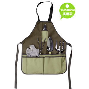 Delantal de jardinería Partridge Sea Gardening, tela Oxford, impermeable, gran capacidad, bolsillos para herramientas, para paisajismo y trabajo en el jardín - Product Image 1