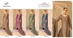 Elegante Salwar Kameez Maslin con Bordado a Mano Detallado, Pantalones de Viscosa Suave Sin Arrugas, Diseño Étnico Moderno, Ropa Festiva - Product Image 5