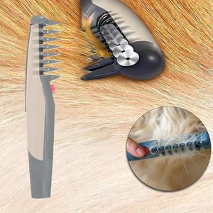OEM/ODM Elektrische Honden- & Kattenverzorgingskam van ABS-materiaal, op batterijen, verwijdert losse haren, ontklitkam - Product Image 2