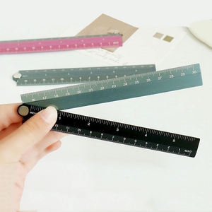 סרגל אלומיניום מתקפל <span class=keywords><strong>30</strong></span> ס "מ צבע אלומיניום לשומר נייר מכתבים הניתנים להתאמה אישית - Product Image 4