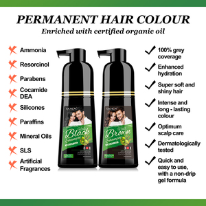 Lichen-<span class=keywords><strong>champú</strong></span> de tinte rápido para hombre, <span class=keywords><strong>champú</strong></span> semipermanente de color negro para el cabello - Product Image 4