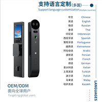 Serrure Intelligente A20 en Bois et Aluminium avec Reconnaissance Faciale, Empreinte Digitale, Code, Carte, Clé, Contrôle par Application, Stockage Cloud, WiFi TUYA Home