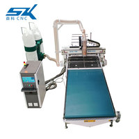 1530 atc bois cnc routeur machine avec système de chargement automatique 3d imbrication atc cnc routeur machine pour la fabrication de portes d'armoire