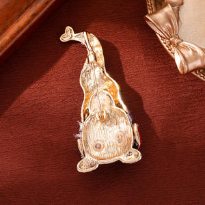 Broches de Papá Noel transfronterizos europeos y americanos, regalos de decoración de Navidad de moda para mujer, Collar personalizado <span class=keywords><strong>Broo</strong></span> - Product Image 4