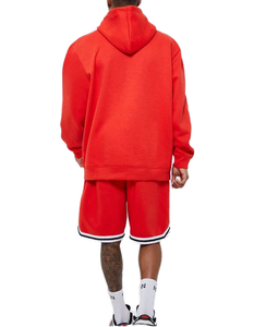 Custom Men's Streetwear Hoodie - High Quality 100% Cotton <b>Fleece</b> Plain <b>Black</b> Pullover with Pocket - Product Image 1