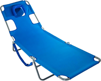 Chaise longue moderne pliable avec cadre en acier et tissu Oxford 600D, avec trous pour le visage, pour jardin, plage, extérieur, lit de repos inclinable, capacité 150-200 kg