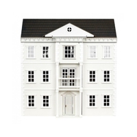 Maison de poupée en bois de style victorien accessoires de kit de maison miniature à l'échelle 1:12 OB11