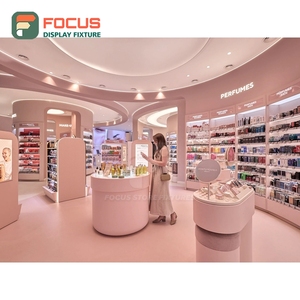 Expositor Moderno de Madera y Cristal para Cabello Humano, Estante de Exhibición de Múltiples Niveles para Tiendas - Product Image 4