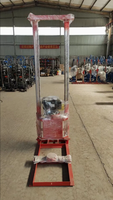 Forage électrique portatif portatif 30m 6HP plate-forme de forage de puits d'eau Mini équipement de roulement de boîte de vitesses Construction de minerai de sol de ferme