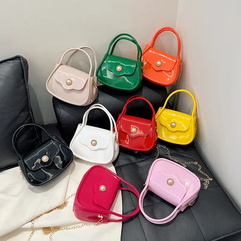 Snoep Kleuren Klein Meisje Portemonnees Crossbody Tas Kind Schoudertas Mini Handtassen Jelly Portemonnees