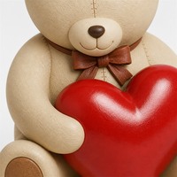 Figurine d'ours géant personnalisée en forme de cœur pour la Saint-Valentin, service de fabrication OEM pour projets de cadeaux de fin d'année