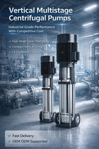 Pompe à eau multi-étages en acier inoxydable à haute pression 220V pour systèmes industriels - Product Image 3