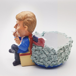 Posacenere personalizzato in resina artigianale fatto a mano sostenitori presidenziali posacenere testa Bobble Figurine Design <span class=keywords><strong>divertente</strong></span> regalo ideale per gli amici - Product Image 2