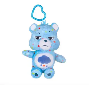 Adorabile bambino lenitivo orso peluche portachiavi carino Carebear arcobaleno orso farcito portachiavi giocattoli per regalo per bambini