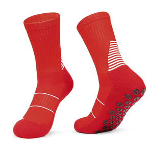 Người Đàn Ông Của Mùa Thu Chống-Trượt Nén Crew Thể Thao Bóng Đá Vớ Biểu Tượng Tùy Chỉnh Mồ Hôi Thấm Silicone Dệt Kim Thiết Kế Mùa Hè Grip - Product Image 5