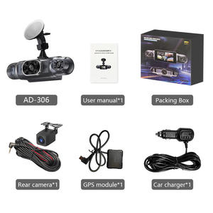 AD-306 360 grados Dashcam coche DVR Pantalla de 3 pulgadas 4 canales grabadora de vídeo 170 grados Dash Cam Wifi aparcamiento monitoreo coche Dvr - Product Image 6