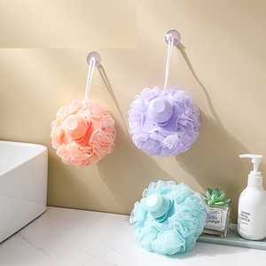 Grande boule <span class=keywords><strong>de</strong></span> <span class=keywords><strong>douche</strong></span> PE bicolore multifonctionnelle multicolore en forme <span class=keywords><strong>de</strong></span> <span class=keywords><strong>fleur</strong></span> bain exfoliant <span class=keywords><strong>Luffa</strong></span> Loofa Loufa mignon joli corps - Product Image 3