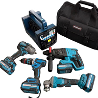 Soudeuse sans fil 21V à batterie lithium, kit combiné d'outils électriques multifonctions industriels et domestiques, construction métallique durable, souple