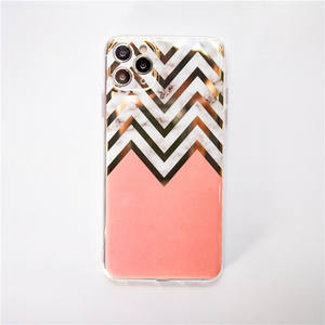 Luxury Plating Marble Camera Protection Sublimation Plating Silicone  Cell Phone case for Apple iPhone 12 - Product Image 1