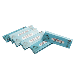 HermitCrab <b>Smoking</b> Rolling Paper Regular 78x44mm Slow Burn Organic Nature Custom Blue Rolling Paper - Product Image 2