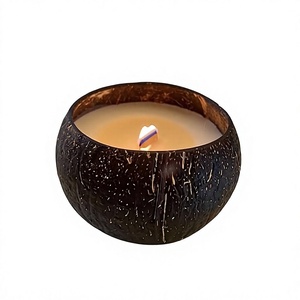 100% Natural Non-Toxic Wood <b>Candle</b> Bowl for <b>Candles</b> with Engrave Laser Logo Eco-Friendly Durable & Heat Resistant Made by Eco2go - Product Image 1