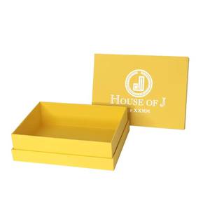 Boîte cadeau en carton personnalisée avec couvercle et base, col en carton, avec logo personnalisé - Product Image 1