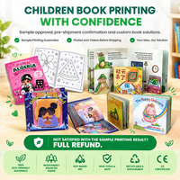 Impression personnalisée de livres pour enfants, couverture rigide ou souple, avec papier d'art, carton, formats A4 et A5