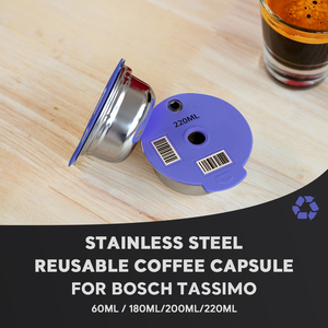ICafilas Capsules de café réutilisables en acier inoxydable écologiques modernes, filtres rechargeables compatibles Tassimos - Product Image 2
