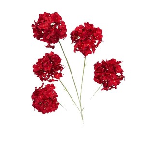 Flor Artificial de Hortensia con 5 Cabezas en Forma de Copo de Nieve, de Plástico y Tela, para Decoración de Bodas y Hogar - Product Image 5