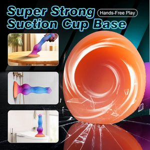 Neuer Leuchtender <span class=keywords><strong>Dildo</strong></span> und Anales Sexspielzeug für Frauen, Farbiger Leuchtender <span class=keywords><strong>Dildo</strong></span> für Männer, Realistischer Hundedildo als Analkappe und Paarspielzeug - Product Image 4