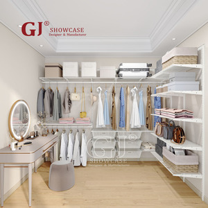 Custom libero combinazione guardaroba moderno bianco portatile armadi vestiti <span class=keywords><strong>armadio</strong></span> sistema di acciaio mobili per soggiorno - Product Image 5