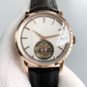 Orologio Meccanico Tourbillon Edizione Personalizzata Collezione Tradizione in Oro Rosa 18K con Movimento Automatico e Design Ultra-Sottile - Product Image 2