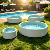 Piscine familiale gonflable ronde à 4 couches, résistante aux perforations, portable, certifiée CE EN ISO, fabriquée en usine (OEM)