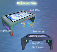 Jeu interactif multi-touch table de jeu numérique à écran tactile enfants-multi-touch table écran jeux interactifs