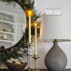 3D gerçek alev koni titrek mum uzaktan kumanda LED simülasyon mumluk cadılar bayramı noel kilisesi düğün yeni yıl - Product Image 4