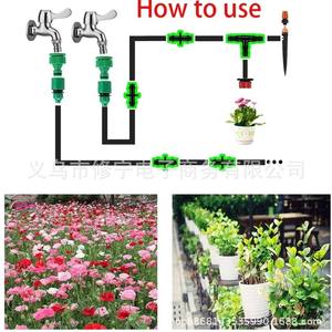 Conector de Riego por Goteo 4 7, Conector Doble para Tubería de PE 1 4, Acoplamiento Recto, Accesorio de Unión para Tubería de Agua Negra - Product Image 5