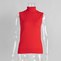 Tank Top Wanita Kasual Musim Panas Kerah Mandarin 180g Pinggang Sedang Bahan Bernapas Ramah Lingkungan Slim Fit Kancing Resleting