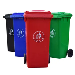 Best Selling Recycle Outdoor Wholesale 80 Liter Trash Can Waste Bin With Wheels