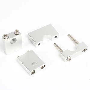 Aluminium kualitas tinggi 1/4 "<span class=keywords><strong>3</strong></span>/4" CNC blok paduan lubang ganda sirkuit udara laboratorium Panel dudukan perlengkapan penjepit pipa - Product Image 2