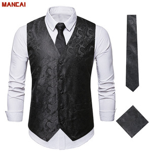 <span class=keywords><strong>Gilet</strong></span> da uomo <span class=keywords><strong>nero</strong></span> a tinta unita <span class=keywords><strong>con</strong></span> motivo Paisley, <span class=keywords><strong>con</strong></span> cravatta, papillon e fazzoletto, <span class=keywords><strong>gilet</strong></span> formale per matrimonio, ballo di fine anno, <span class=keywords><strong>smoking</strong></span> - Product Image 1