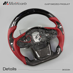 Volante de Fibra de Carbono LED Personalizado con Empuñaduras de Cuero Rojo para Toyota GR Supra 2.0 3.0 A90 A91 2018-2026, Mejora del Interior - Product Image 3