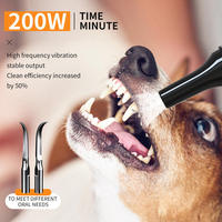 Détartreur dentaire ultrasonique intelligent pour animaux de compagnie, à ions négatifs, grattoir de nettoyage des dents pour chiens, produit professionnel de soins bucco-dentaires pour animaux avec LED